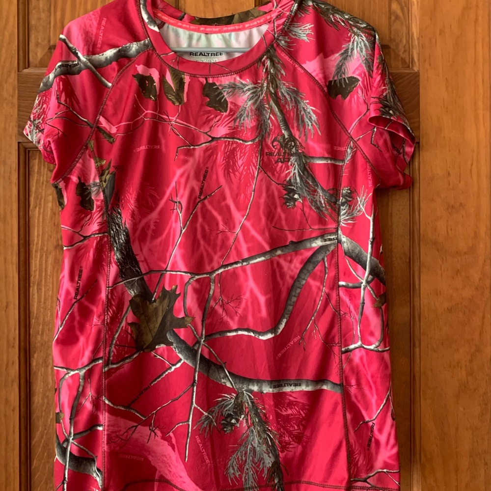 Pink, Cameo, Hunting top, REALTREE